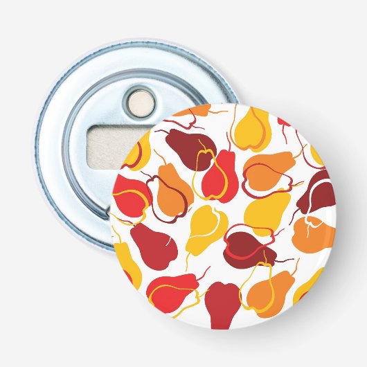 Muster mit Birnen Flaschenöffner (Vorderseite)