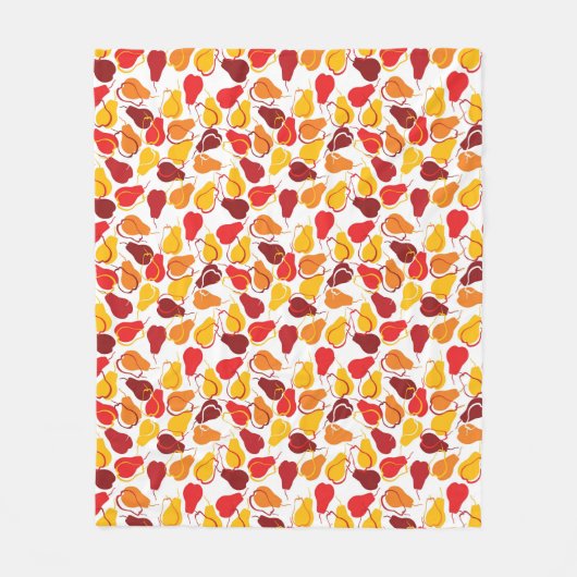 Muster mit Birnen Fleecedecke (Vorderseite)