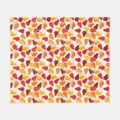 Muster mit Birnen Fleecedecke (Vorderseite (Horizontal))