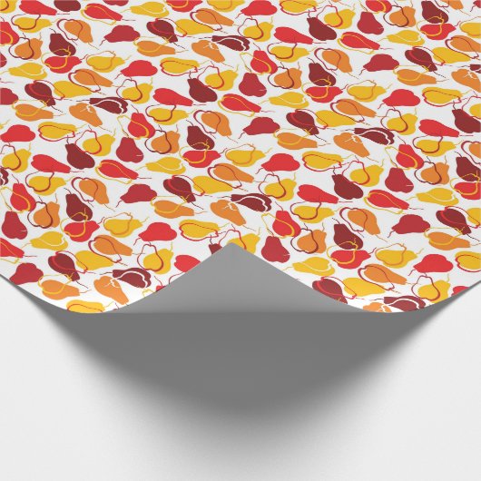 Muster mit Birnen Geschenkpapier (Ecke)