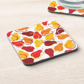 Muster mit Birnen Getränkeuntersetzer (Linke Seite)