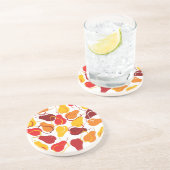 Muster mit Birnen Getränkeuntersetzer (Seite)