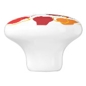 Muster mit Birnen Keramikknauf (Seitenansicht)