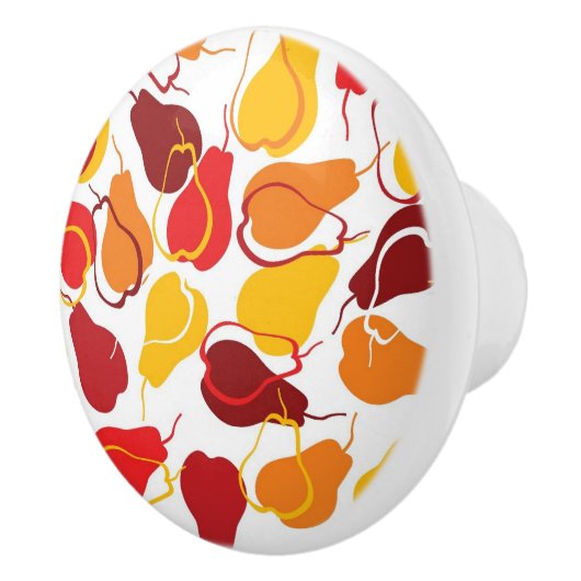 Muster mit Birnen Keramikknauf (Rechts)