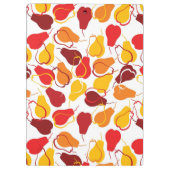 Muster mit Birnen Klemmbrett (Rückseite)