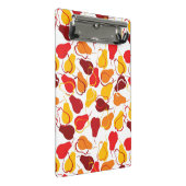 Muster mit Birnen Mini Klemmbrett (Schrägansicht)