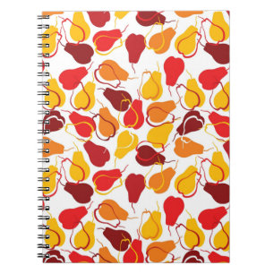 Muster mit Birnen Notizblock