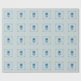 Muster mit blauem Geschenkpapier 