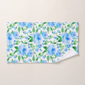 Muster mit blauen Blume Badhandtuch Set (Handtuch)