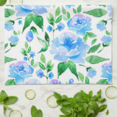Muster mit blauen Blume Geschirrtuch (Gefaltet)