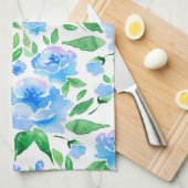 Muster mit blauen Blume Geschirrtuch (Viertel Falte)