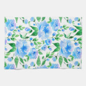 Muster mit blauen Blume Geschirrtuch (Horizontal)
