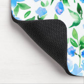 Muster mit blauen Blume Mousepad (Ecke)