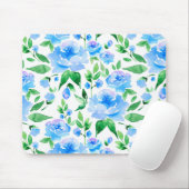 Muster mit blauen Blume Mousepad (Mit Mouse)