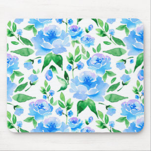 Muster mit blauen Blume Mousepad
