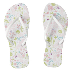 Muster mit Blumenmuster Badesandalen