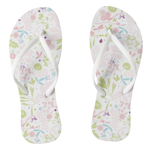 Muster mit Blumenmuster Badesandalen (Fußbett)