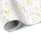 Muster mit Blumenmuster Geschenkpapier (Rolleneckpunkt)