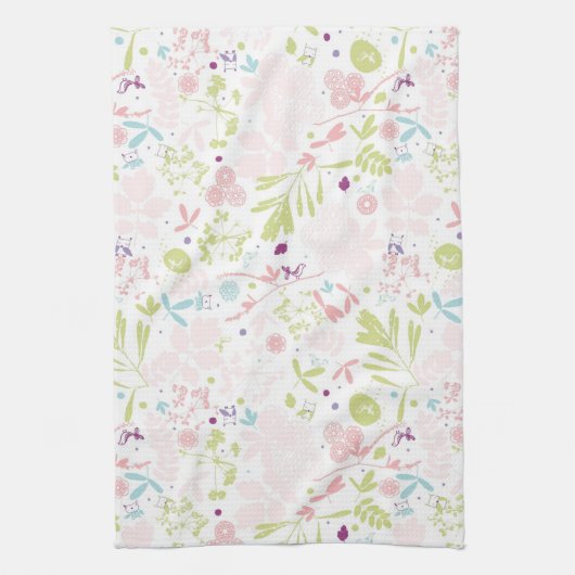 Muster mit Blumenmuster Geschirrtuch (Vertikal)