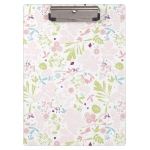 Muster mit Blumenmuster Klemmbrett