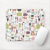 Muster mit bunten kochenden Ikonen Mousepad (Mit Mouse)