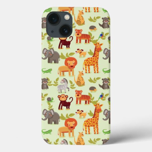 Muster mit Cartoon Case-Mate iPhone Hülle (Rückseite)