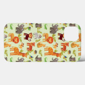 Muster mit Cartoon Case-Mate iPhone Hülle (Rückseite (Horizontal))