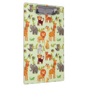 Muster mit Cartoon-Tieren Klemmbrett (Rechts)
