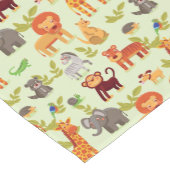 Muster mit Cartoon-Tieren Kurzer Tischläufer (Ecke)