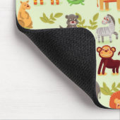 Muster mit Cartoon-Tieren Mousepad (Ecke)