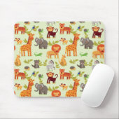 Muster mit Cartoon-Tieren Mousepad (Mit Mouse)