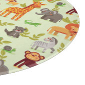 Muster mit Cartoon-Tieren Schneidebrett (Ecke)