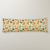 Muster mit Cartoon-Tieren Seitenschläferkissen (Rückseite)