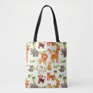 Muster mit Cartoon-Tieren Tasche