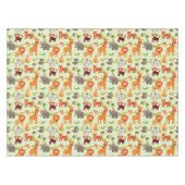 Muster mit Cartoon-Tieren Tischdecke (Vorderseite (Horizontal))