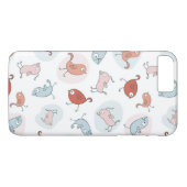 Muster mit Cartoonvögeln Case-Mate iPhone Hülle (Rückseite (Horizontal))