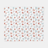 Muster mit Cartoonvögeln Fleecedecke (Vorderseite (Horizontal))