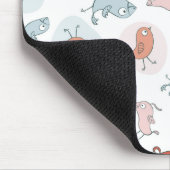 Muster mit Cartoonvögeln Mousepad (Ecke)