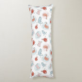 Muster mit Cartoonvögeln Seitenschläferkissen (Rückseite (Vertikal))