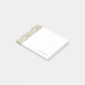 Muster mit Darstellung eines lockigen Gartens Post-it Klebezettel (angewinkelt)