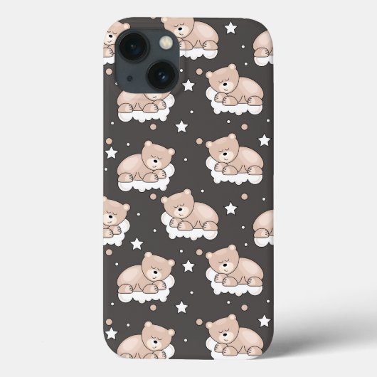 Muster mit dem kleinen Bärnschlafen Case-Mate iPhone Hülle (Rückseite)