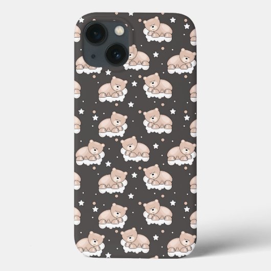 Muster mit dem kleinen Bärnschlafen Case-Mate iPhone Hülle (Rückseite)