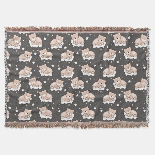Muster mit dem kleinen Bärnschlafen Decke (Vorderseite)