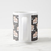 Muster mit dem kleinen Bärnschlafen Jumbo-Tasse (Rückseite)