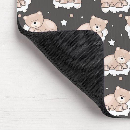Muster mit dem kleinen Bärnschlafen Mousepad (Ecke)