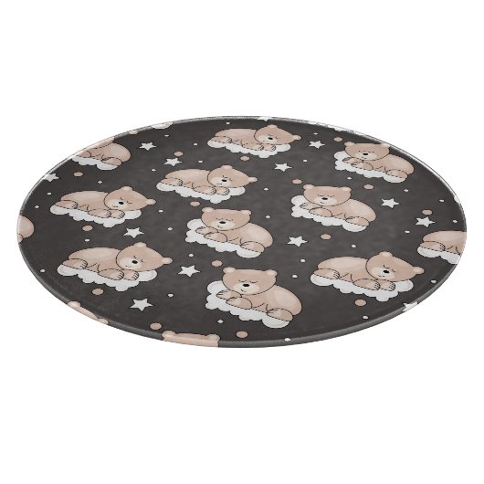 Muster mit dem kleinen Bärnschlafen Schneidebrett (Ecke)