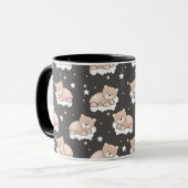 Muster mit dem kleinen Bärnschlafen Tasse (Vorderseite Links)