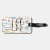 Muster mit dem Kochen der Ikonen Gepäckanhänger (Rückseite horizontal)