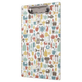 Muster mit dem Kochen der Ikonen Klemmbrett (Links)