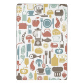 Muster mit dem Kochen der Ikonen Mini Klemmbrett (Rückseite)